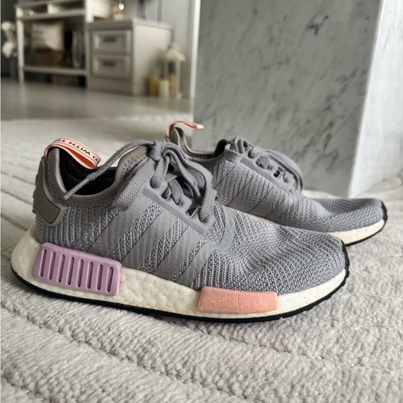 adidas Shoes - Adidas NMD R1 Grey Pink Women's Shoes